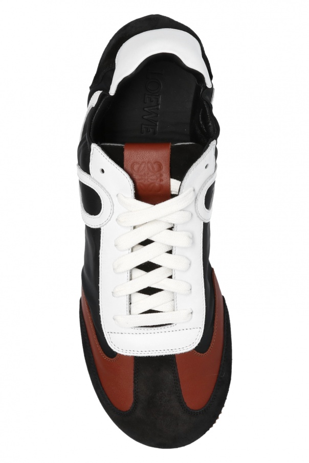 loewe black & brown ballet runner sneakers